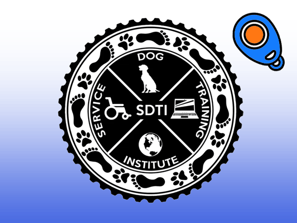 SDTI Logo with Dog Training Clicker